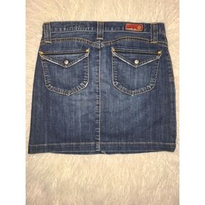 Adriano Goldschmied Distressed Denim Mini Skirt size 28